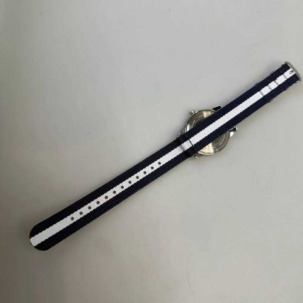 TIMEX TW2P75900 Indiglo Easy Reader Analog Men's Watch 38mm Blue Striped NEW